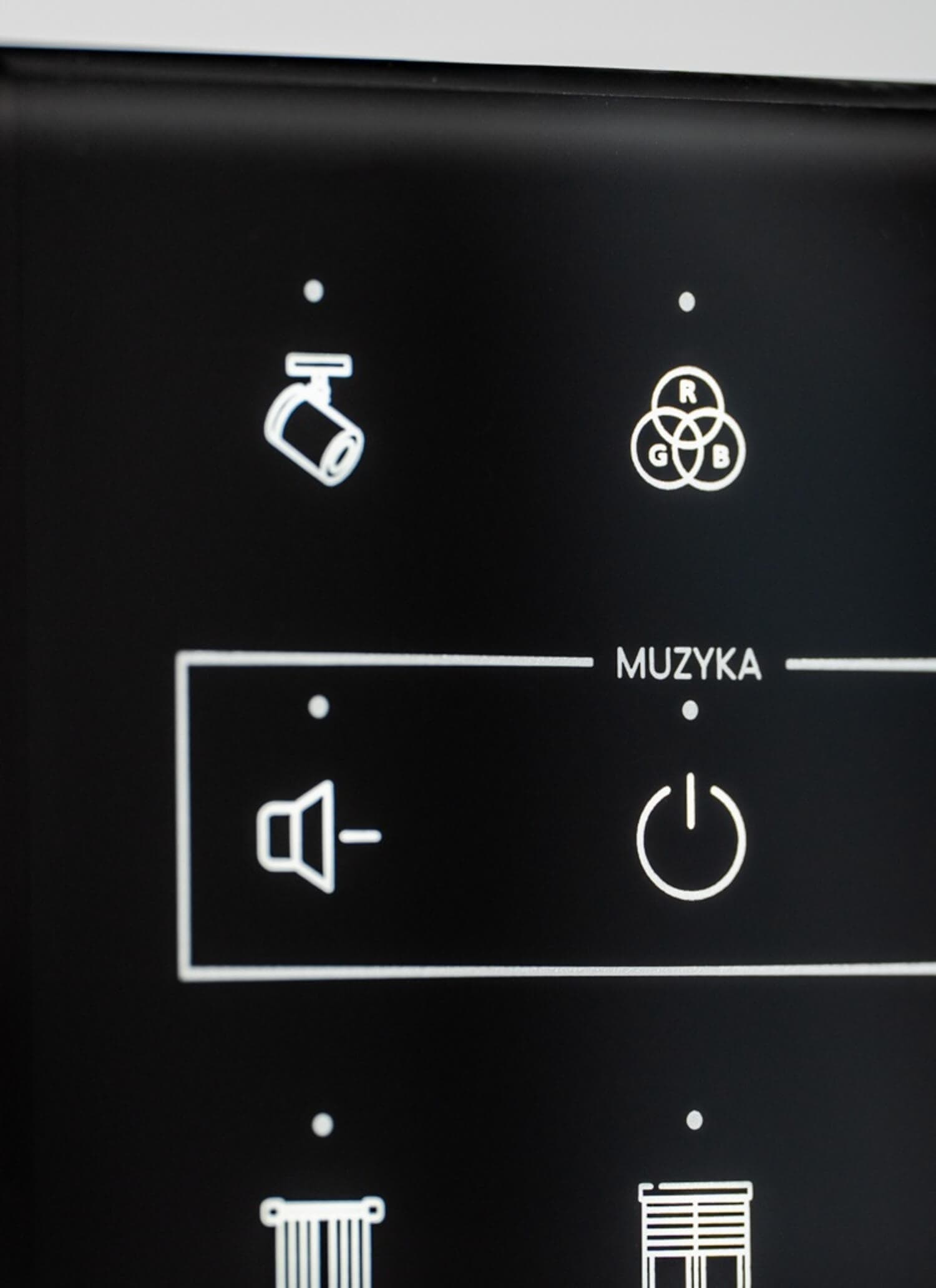 Room with centrally controlled lighting